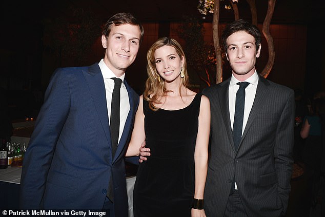 Jared Kushner, Ivanka Trump and Joshua Kushner all pictured together attending an event in 2013