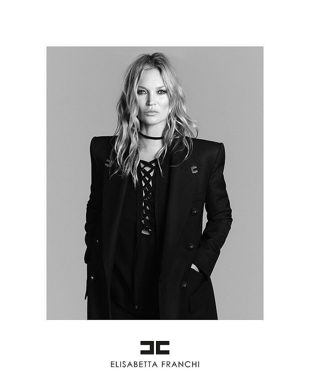 Kate Moss has showcased her striking good looks and effortless sensuality, as she fronted the Spring-Summer 2025 campaign for Elisabetta Franchi