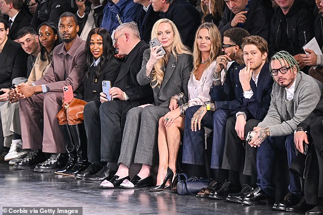 Harrison Barnes, Brittany Johnson, Gwendoline, Kate, Miles, Joe and singer J Balvi made up the star-studded front row