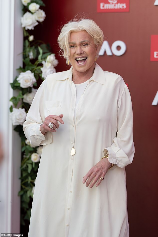 The 69-year-old actress turned heads in a cream outfit that exuded elegance and confidence