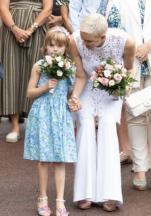 Princess Charlene of Monaco and her daughter Gabriella mirror Kate and Charlotte's