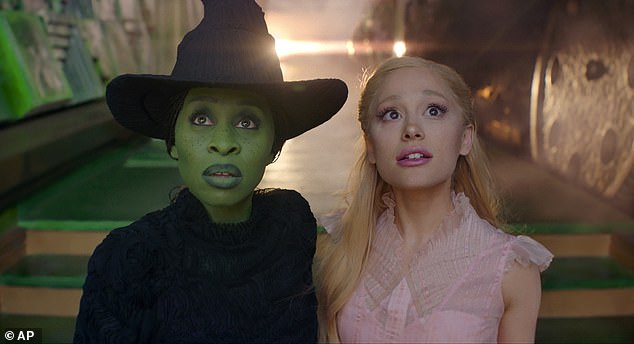 Cynthia is nominated for Best Actress for her role as Elphaba while Ariana is nominated for Best Supporting Actress for her role as Glinda in Wicked