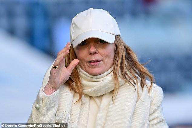 Geri Horner attended the EFL Sky Bet Championship match between Coventry City and Watford at the Coventry Building Society Arena on Saturday