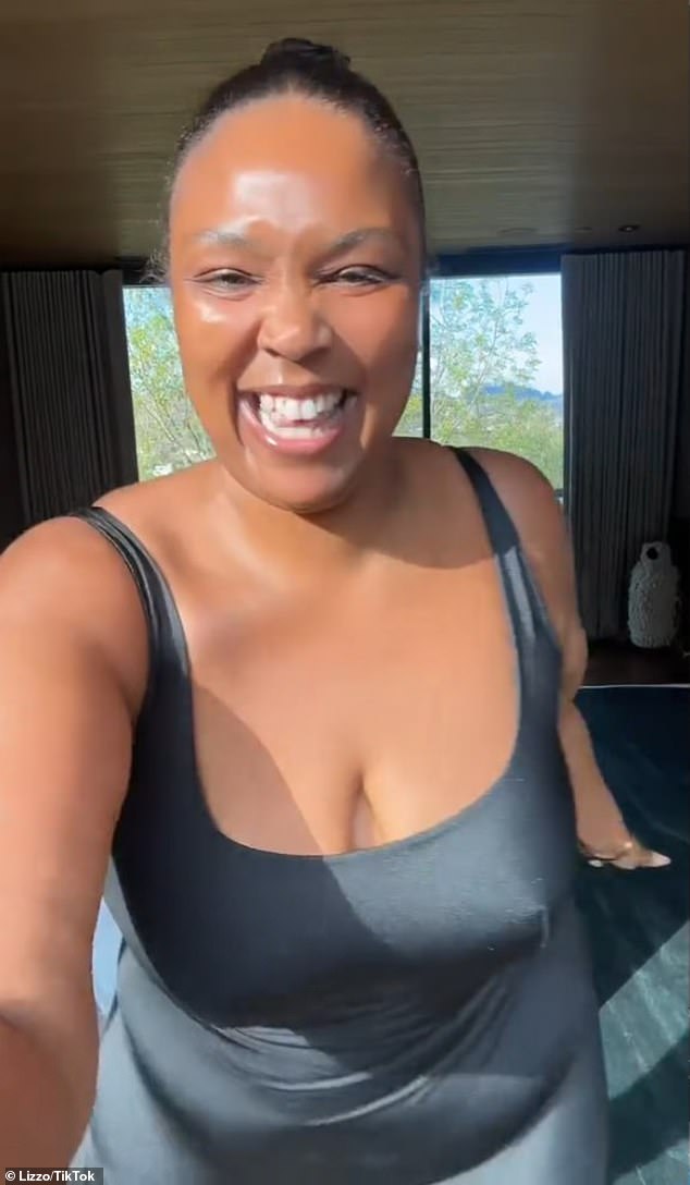 Lizzo ¿ real name Melissa Viviane Jefferson ¿ also shared a video on TikTok