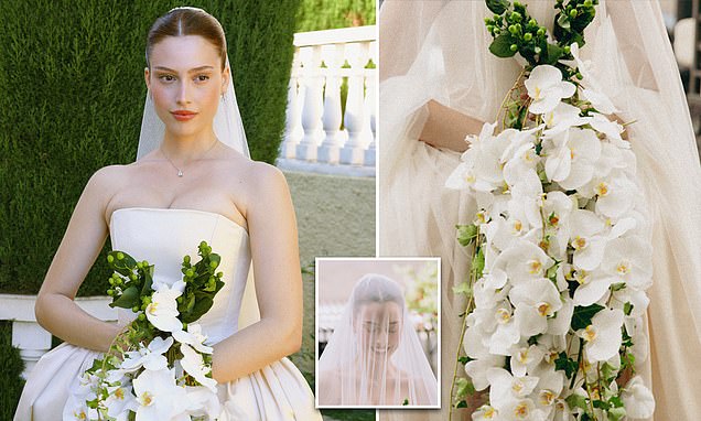 Would you wear it? Internet divided over very dramatic bridal look