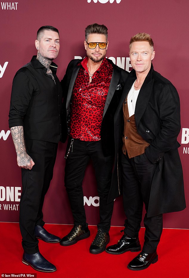 Shane Lynch, Keith Duffy and Ronan Keating (L-R) delighted Boyzone fans on Monday night as they reunited at the The Roundhouse for the premiere of their new docuserieS