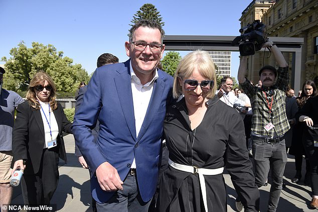 Former Victorian premier Dan Andrews and his wife Catherine face potential legal action over claims they 'lied' about a devastating 2013 car crash involving a 15-year-old cyclist