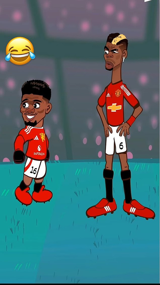 Paul Pogba posted this cartoon on Instagram, hinting he could return to Manchester United