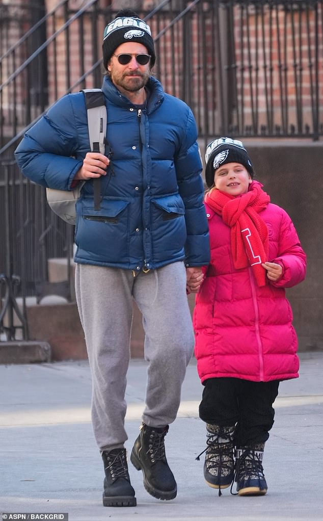 Bradley Cooper was spotted out with his daughter Lea in New York City on Monday