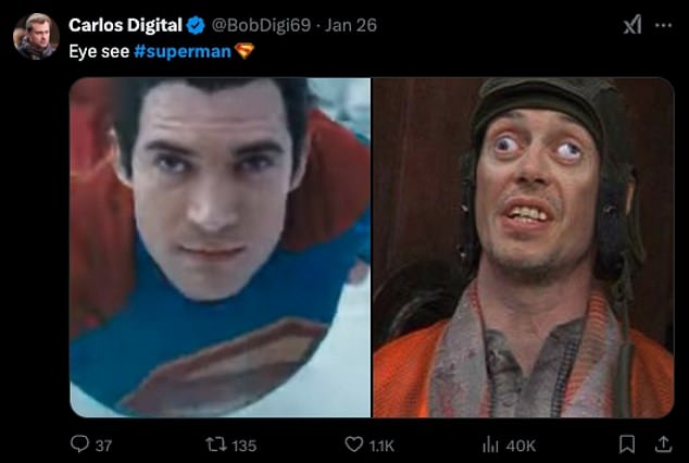 One meme compared the actor to Steve Buscemi¿s Mr. Deeds character