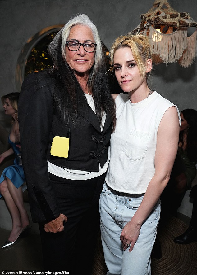 Kristen Stewart was supported by her mother as she attended Bleecker Street's premiere of Love Me in Los Angeles on Tuesday