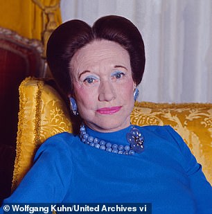 Pictured Wallis Simpson in 1974