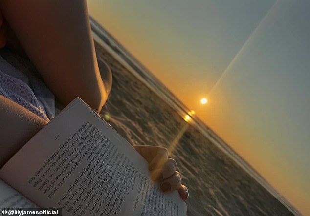 Escaping the hustle and bustle of the UK, Lily then dived into a book as the sun set