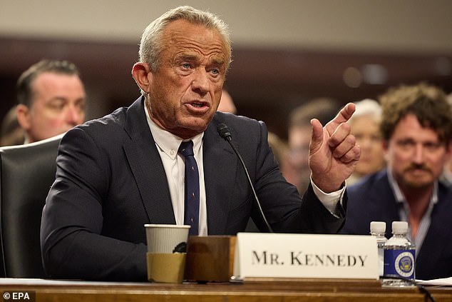 The day before her cousin Robert F. Kennedy Jr.’s confirmation hearing (pictured), Caroline Kennedy did something generations of Kennedys have been raised not to do: she turned on one of her own.