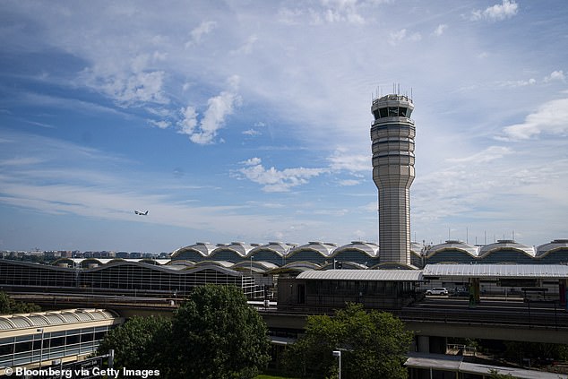 Emergency services in Washington DC said that a small aircraft had crashed in the Potomac River near the Reagan National Airport, seen here