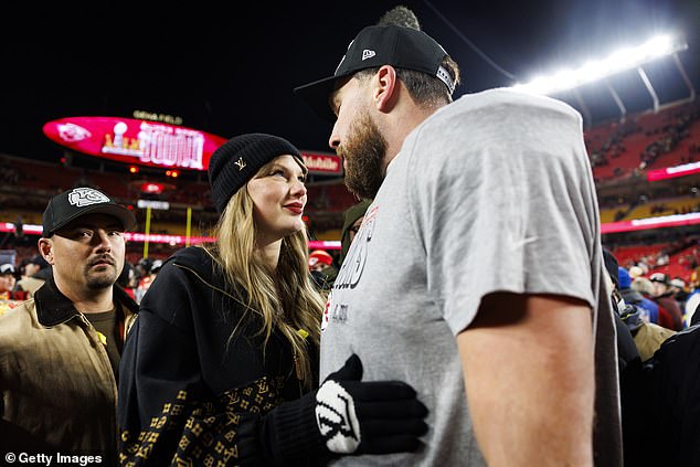 Taylor Swift warned Travis Kelce about behaving himself during the Super Bowl in Louisiana