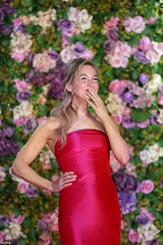 The actress attended the premiere of Bridget Jones: Mad About The Boy in London on Wednesday, and had two bandaids covering her ring finger, prompting speculation that there might be a ring underneath