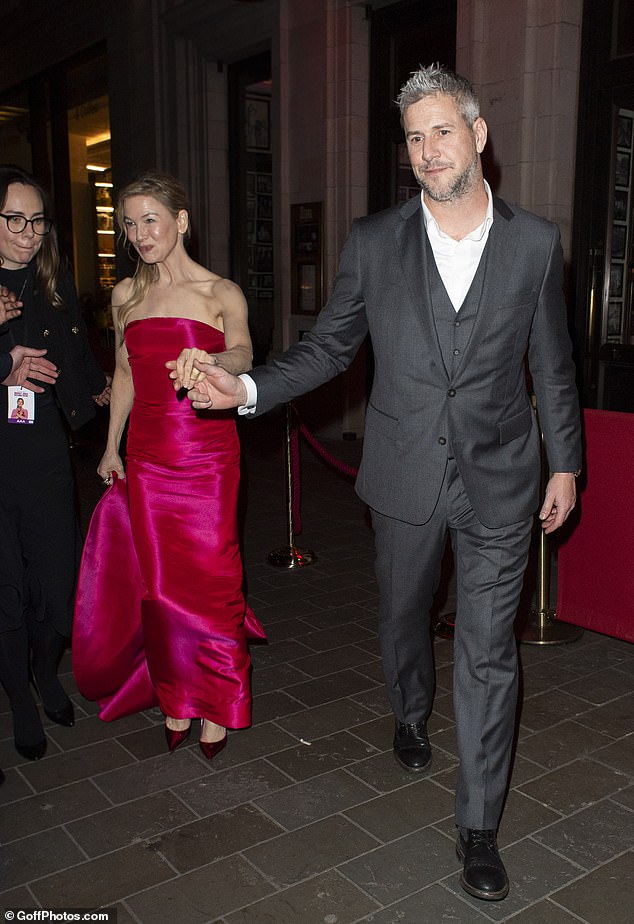 Anstead was not on the red carpet at Wednesday's premiere, however the two were seen leaving the afterparty hand-in-hand