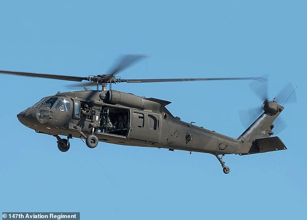 Defense officials have confirmed that the Black Hawk was an Army chopper that was carrying three soldiers at the time who were on a training flight