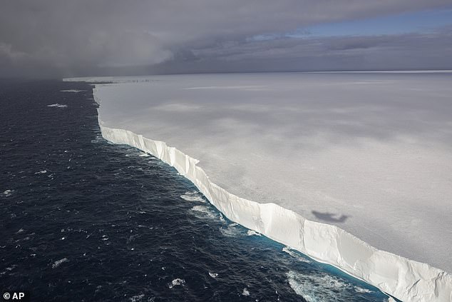 This image provided by the Ministry of Defence shows the iceberg, known as A23a, on November 25, 2024, off the coast of Antarctica