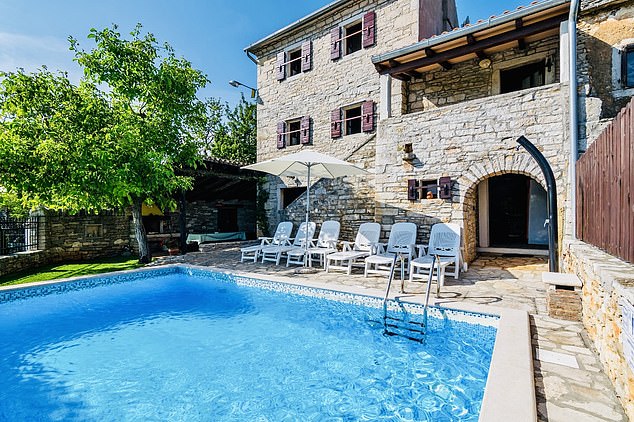 This property in Oprtalj offers the perfect combination of traditional charm and modern comfort for families to enjoy