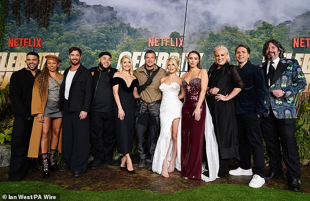 The Celebrity Bear Hunt cast are pictured