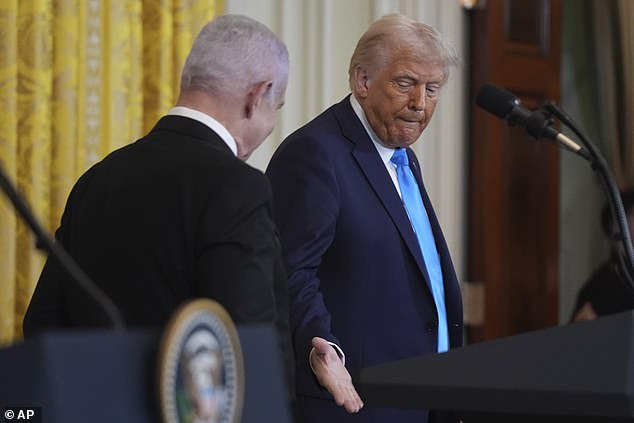 The president made the comments alongside Israeli Prime Minister Benjamin Netanyahu at the White House on Tuesday