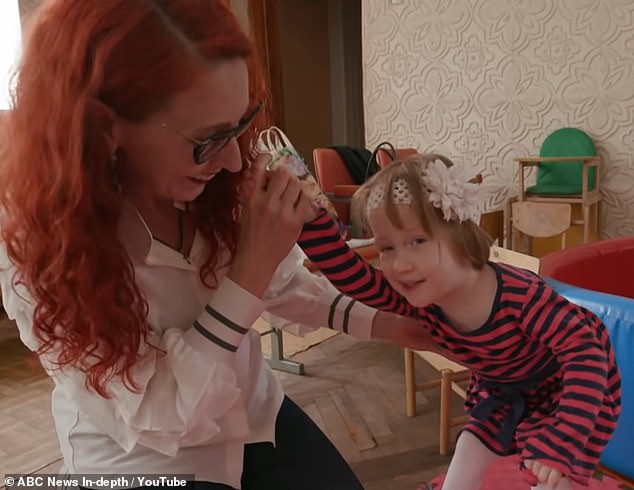 Bridget Irmgard Pagan-Etnyre was born to a 22-year-old surrogate in Ukraine in 2016 but her health conditions meant she was adopted by another family after being rejected by her birth parents