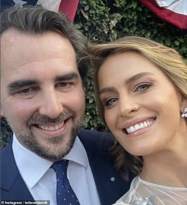 Pictured: Princess Tatiana of Greece with her ex-husband Prince Nikolaos during a 4th July celebration in 2022