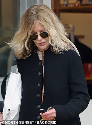 Meg Ryan has revealed what her hair really looks like when not getting her locks styled by pal Sally Hershberger. On Tuesday the movie queen was seen with her hair unfussed in Montecito, California