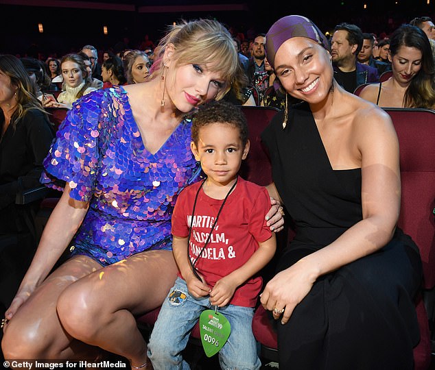 Taylor Swift and Alicia Keys' son Genesis' friendship began in 2019 (pictured at the iHeartRadio Music Awards in 2019)