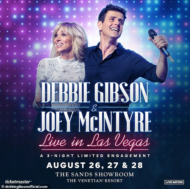 The star is set to preform alongside Joey McIntyre at The Sands Showroom inside The Venetian Resort in Las Vegas in August