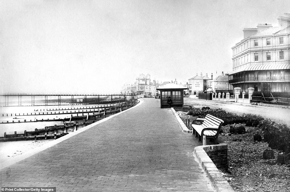 Pictured above is Bognor Parade in 1882. The town's railway station had opened in 1864, making the town more accessible to the wider public. Bognor Regis Pier, which can be seen on the left of the photo, opened in 1865. The Bognor Pier Trust says that back then people were charged a small fee to walk its length