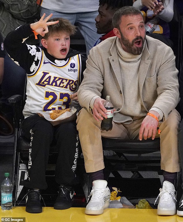 Hollywood actor Ben Affleck, 52, was joined by son Samuel as he moves on while his divorce from his second wife Jennifer Lopez proceeds