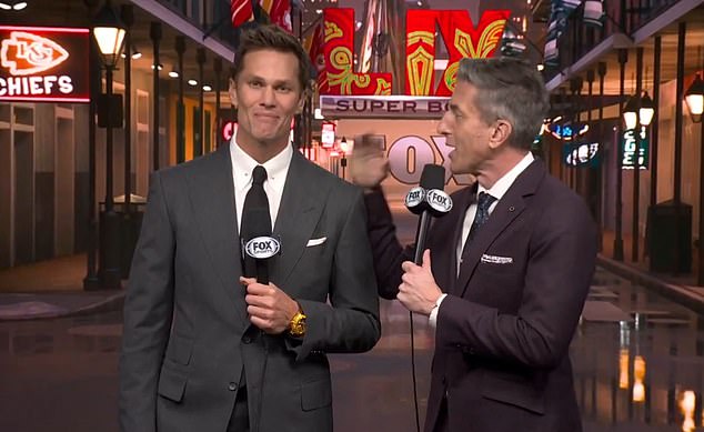 Fans were left stunned by Tom Brady's watch as he attended his first Super Bowl as an analyst