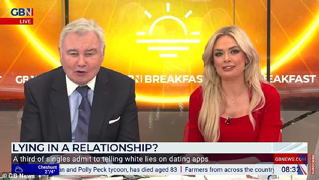 Speaking on Monday, Eamonn revealed that dating apps have claimed a third of people tell lies to make themselves seem more interesting to potential, and current, partners