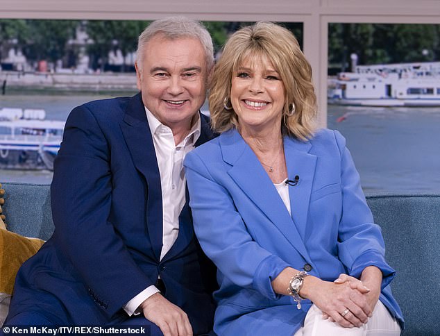 The night out comes after the former This Morning host discussed her 'difficult' break up after 14 years of marriage to Eamonn and how she has picked herself up and moved on