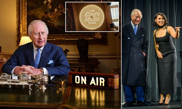 King of rock 'n' roll? Charles reveals VERY eclectic music taste as he becomes first ever