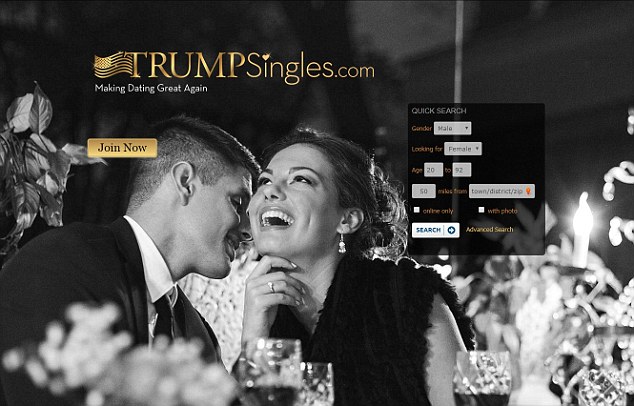 Seek them out: Just after the election, TrumpSingles.com popped up for supporters