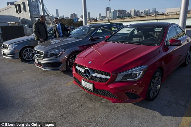 Merdeces-Benz cars sitting on this lot in San Francisco are among the imports that would be targeted by the Trump administration