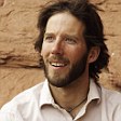 Aron Ralston on set of 127 Hours