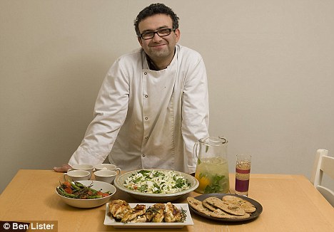 Not a quick fix: Vincent Graff's meal took almost an hour to prepare