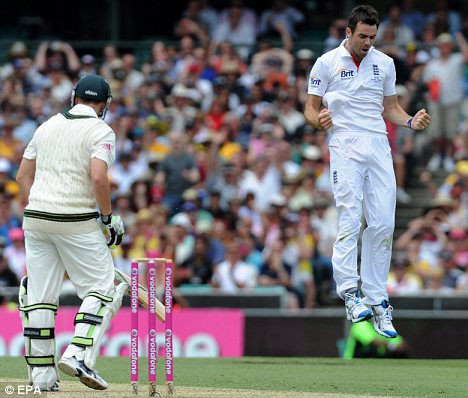 Key figure: England's James Anderson