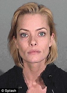 Mug shot: Jaime Pressly was arrested and jailed after failing a drink driving test