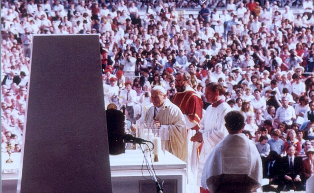 Crowds flocked to Wembley Stadium in May 1982 when Pope John Paul II celebrated Mass during his UK visit