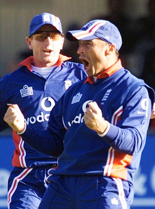 Top team: Nasser Hussain bought Colly into the international set up in 2001