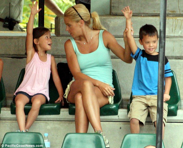 Pick me! Kate Gosselin took her eight eight children to Steve Irwin's Australia Zoo in Queensland yesterday