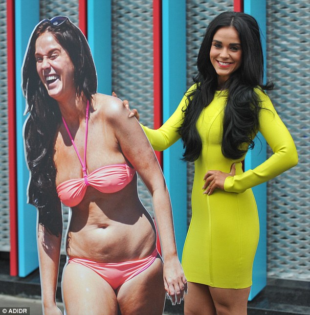 Healthy and happy: Vicky admitted she only realised how big she had got when the results of her wayward eating habits became clear for all to see when she was papped while on holiday in the Spanish holiday hotspot of Marbella last July