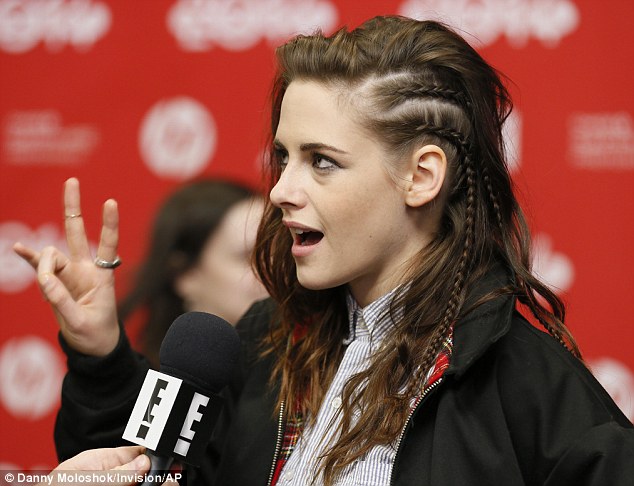 Feeling at ease: The beautydressed down with braids in her hair for the Sundance premiere of Camp X Ray on Friday