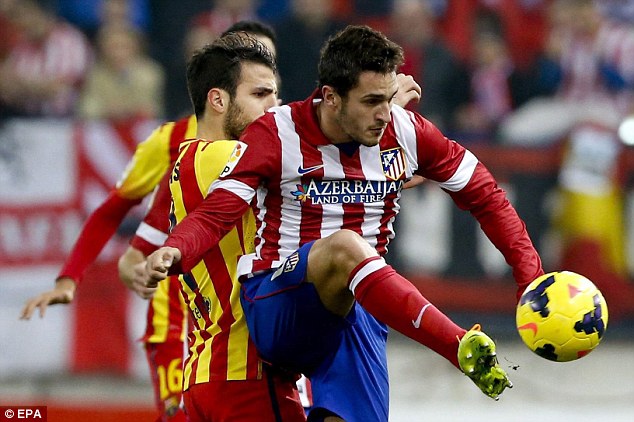 Setback: Barcelona are reportedly moving in on long-term target Koke